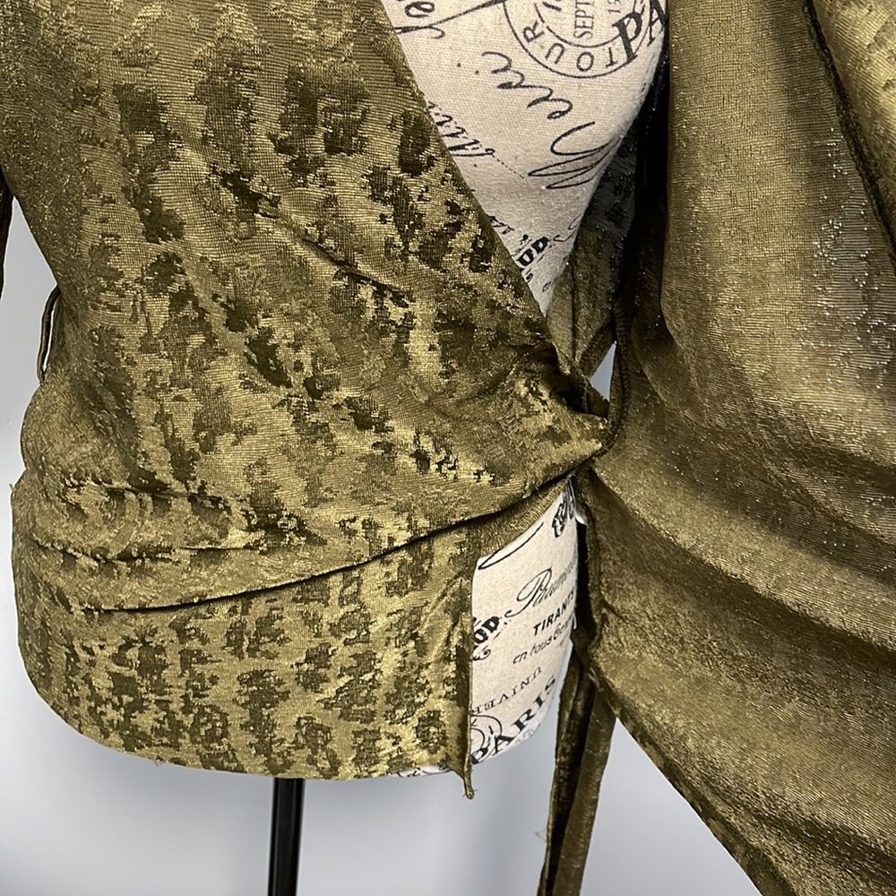 Zara printed wrap top blouse - Picture 7 of 12
